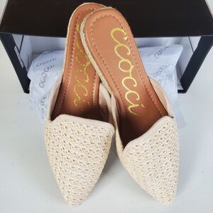 Raffia mules new in box